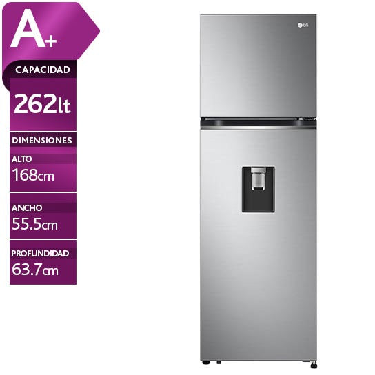 Refrigerador Congelador Lg Vt27Wpp Sistema De Deshielo Automático Silver 262 Lts