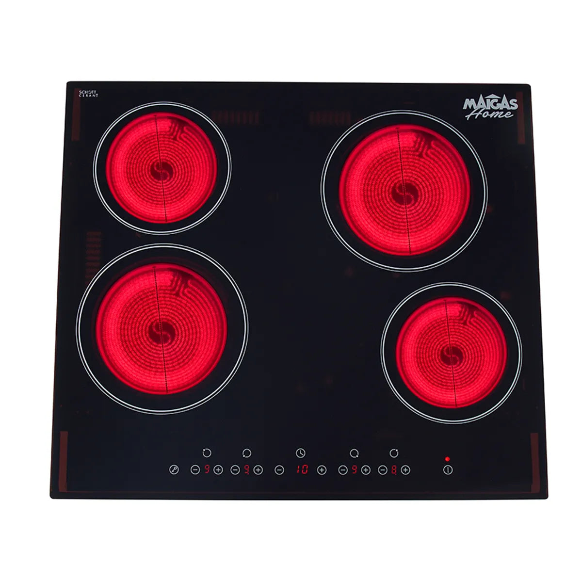 Encimera Vitrocerámica 4 Platos Maigas CEV04 6200W