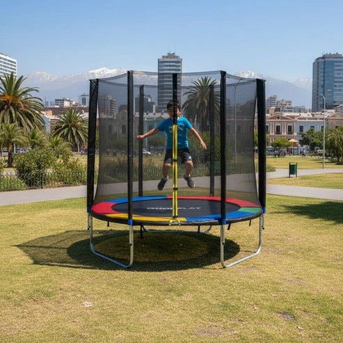 Cama Elástica Norplat 6 Pies con Escalera para Niños, 99X43X22.5CM