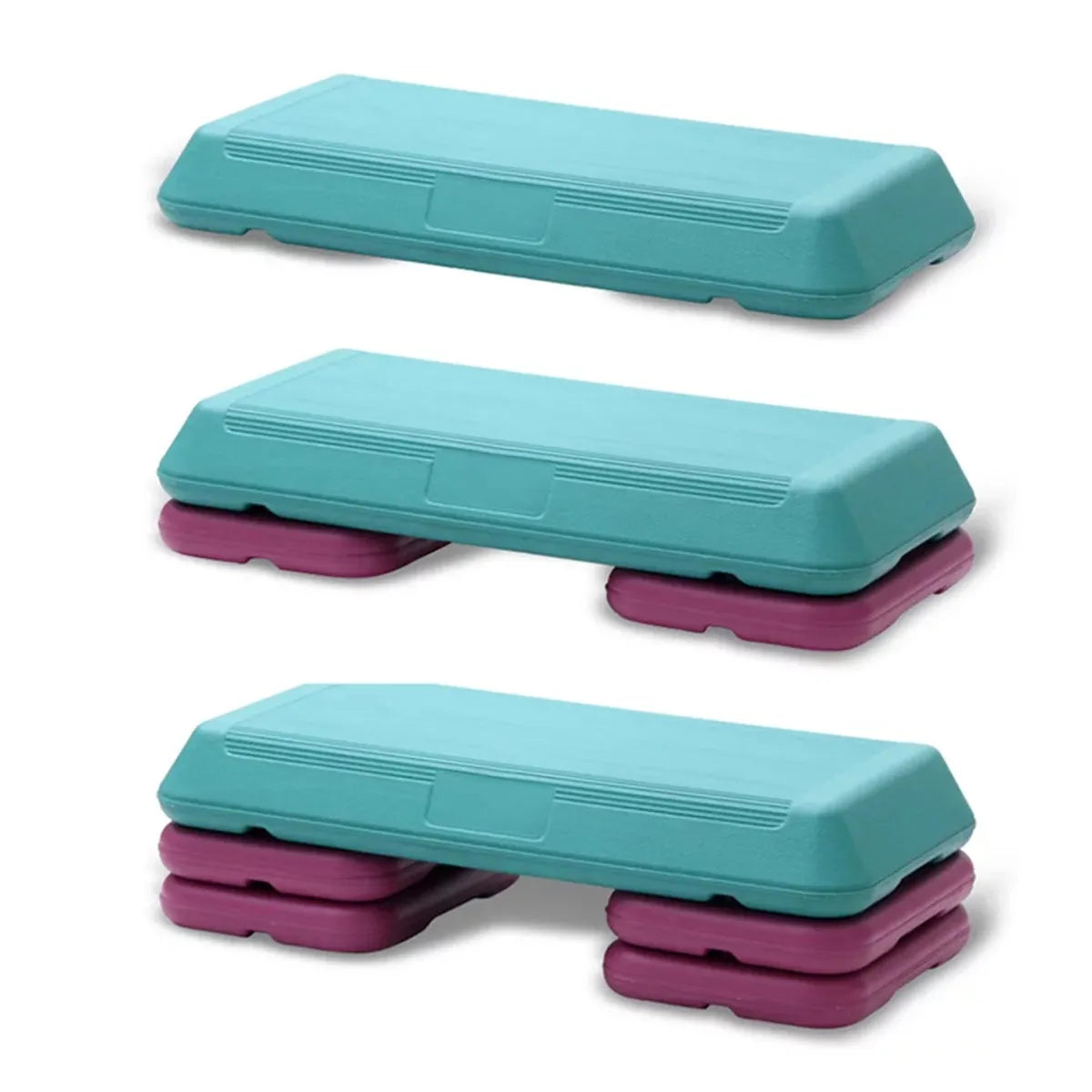 Step Aeróbico Fitness 3 Niveles Ajustable para Ejercicio y Gym, Genérico