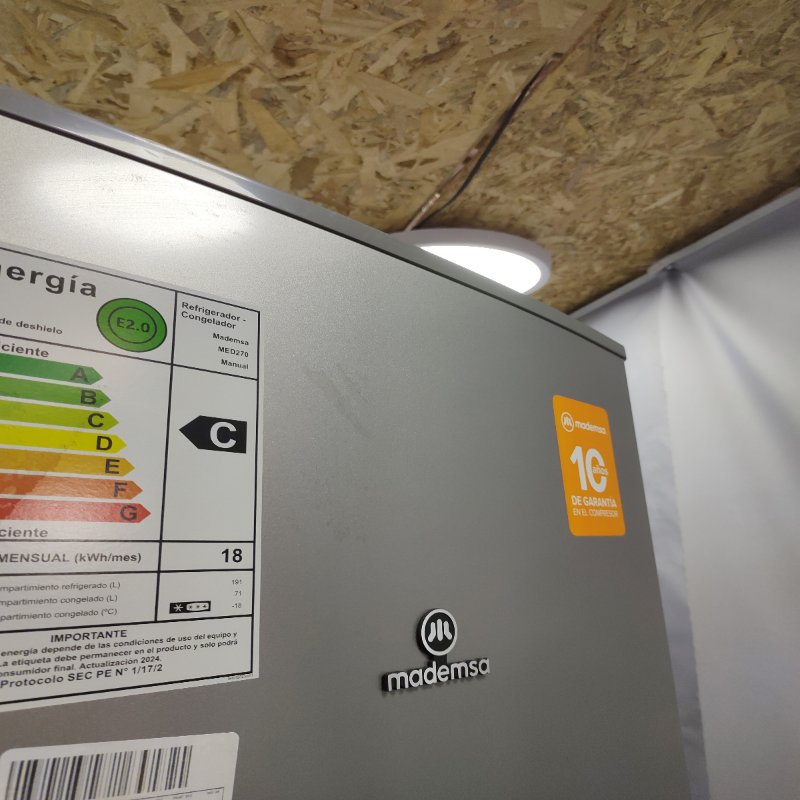 Refrigerador Mademsa MED270 262 Litros Gris , Dimensiones 55x177x54 cm