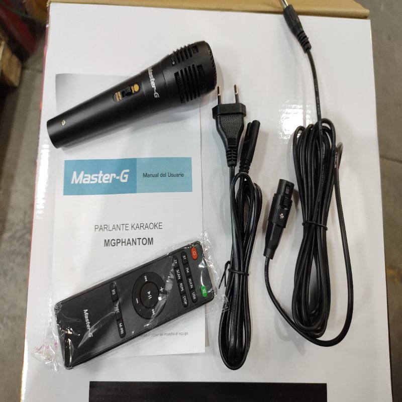 Parlante Bluetooth Karaoke Master-G Phantom 8 x2