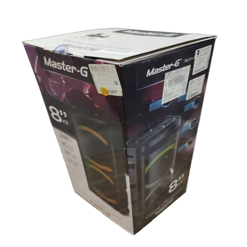 Parlante Bluetooth Karaoke Master-G Phantom 8 x2