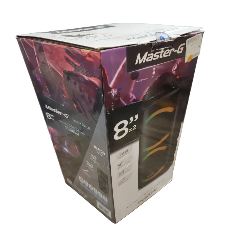 Parlante Bluetooth Karaoke Master-G Phantom 8 x2