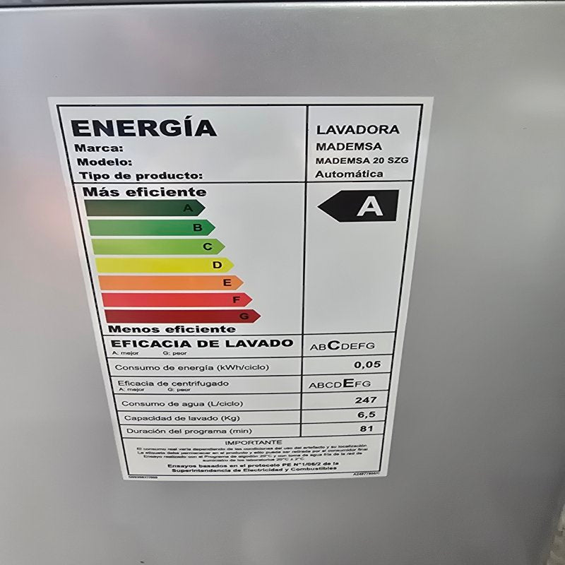 Lavadora Automática Mademsa 20SZG Inox 20 kg