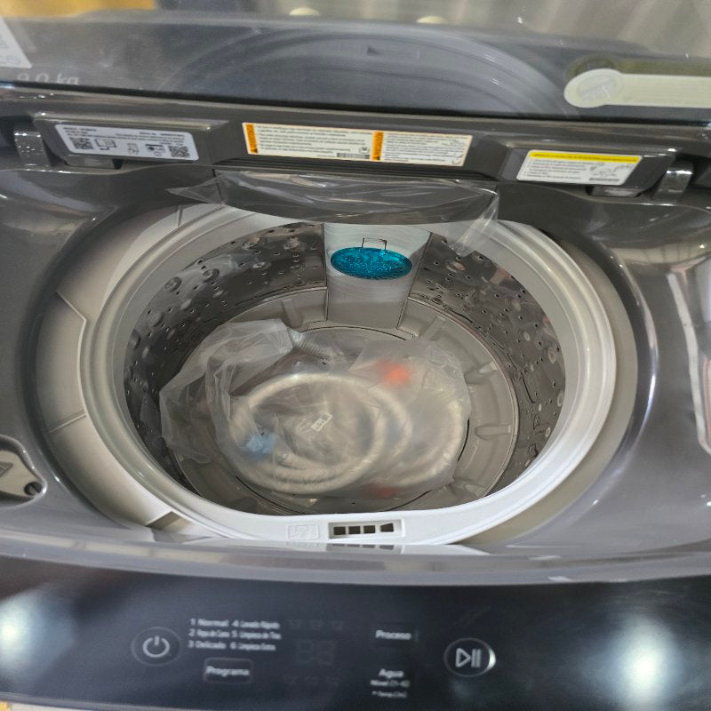Lavadora Automática Carga Superior LG WT9MVTB Gris 9 kg