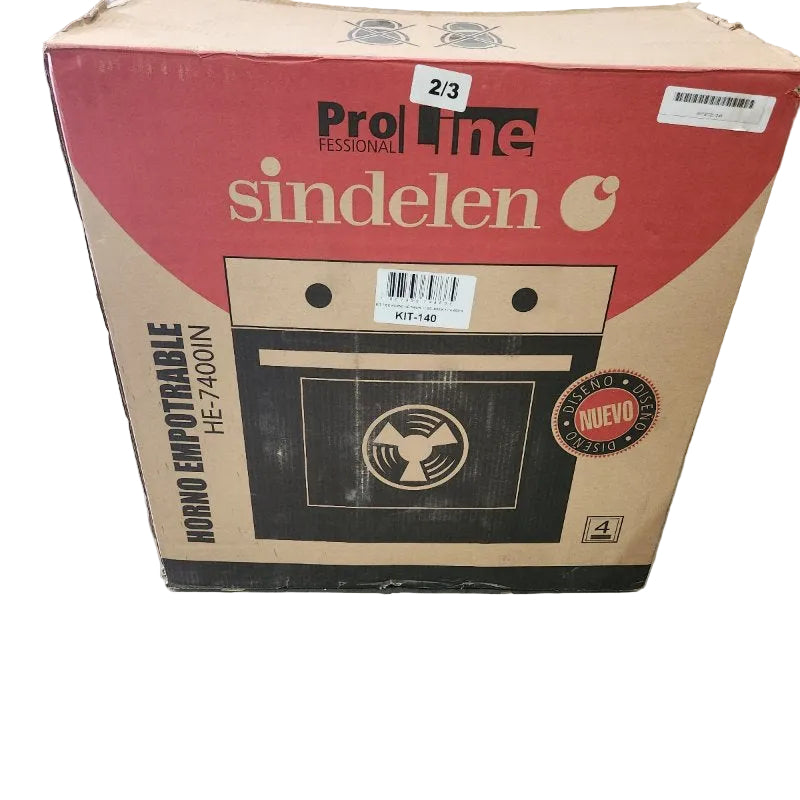 KIT HORNO EMPOTRABLE + CAMPANA + ENCIMERA SINDELEN HE-7400IN - CA650PS - CEG-4650IN