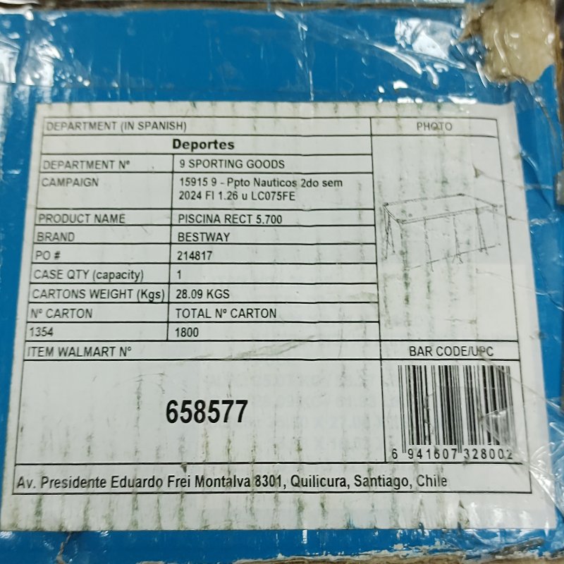 Piscina Desmontable Bestway Steel Pro Rectangular 4.00m x 2.11m x 0.81m - Azul