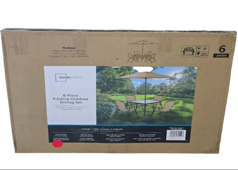 Set de Terraza Mainstays 6 Piezas Beige