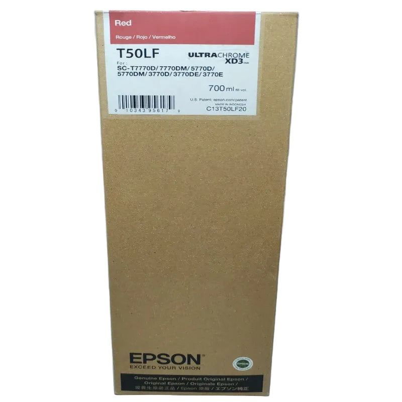Cartucho de Tinta Epson T50LF Rojo 700 ml