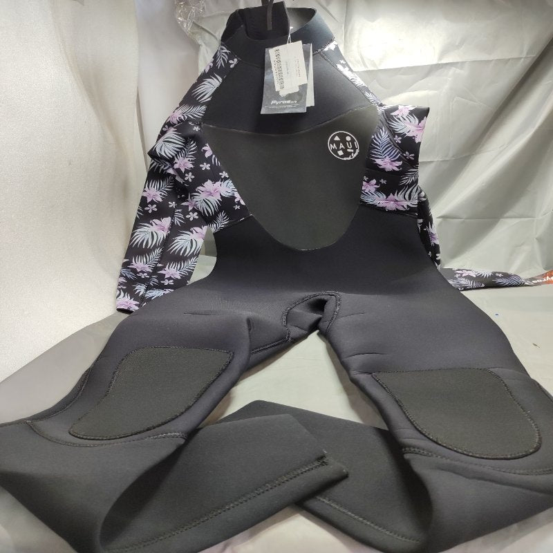 Traje de Agua Pukalani Maui & Sons Mujer Full Print Pro Negro Floral Talla S