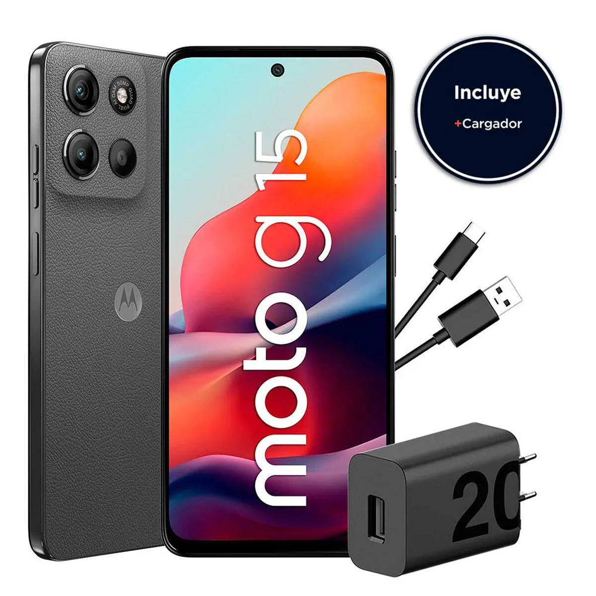Celular Motorola Moto G15 Reacondicionado  XT2521-2 4GB+128GB, Gris
