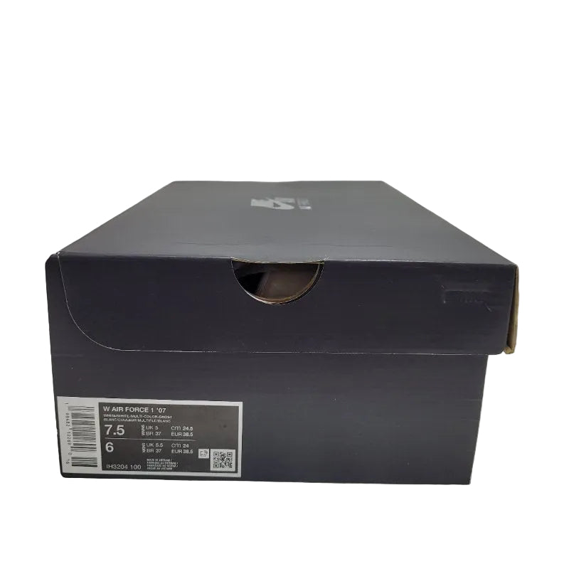 Zapatillas Nike Air Force 1 '07 Talla 24.5 CM 38.5 EUR 7.5 US Blanco Femenino