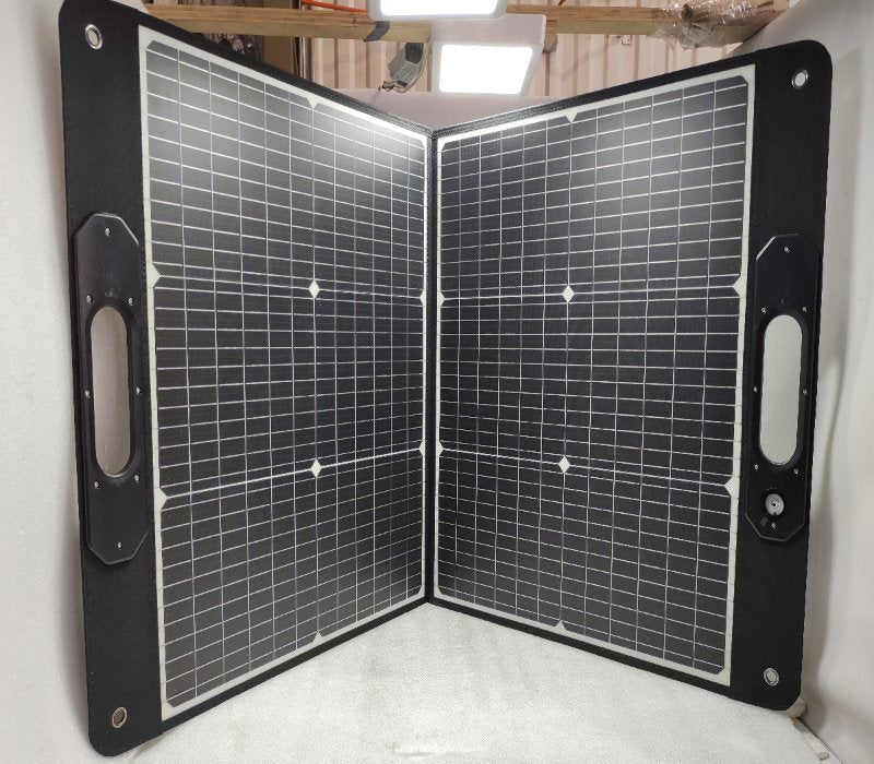Panel Solar Portátil Plegable de 2 Piezas