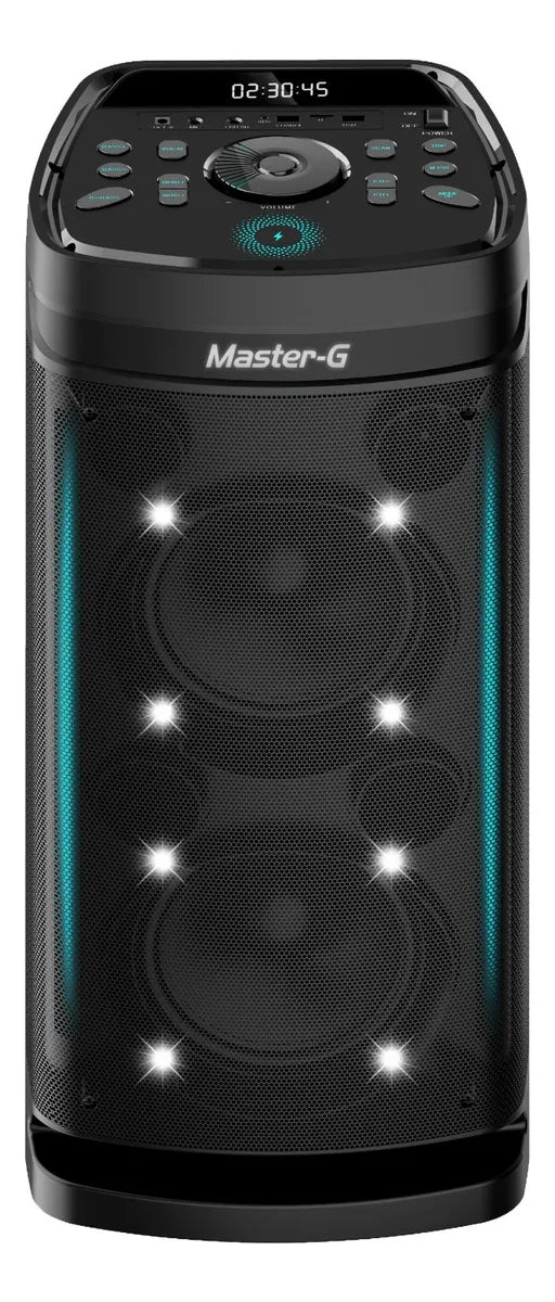 Parlante Bluetooth Karaoke Master-G Electrovibes 8" X2 16.000 Watts