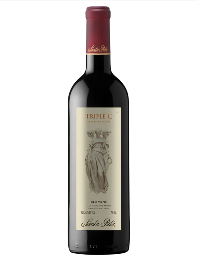Vino Tinto Triple C Santa Rita Red Wine Valle Del Maipo 750 Ml 1 Botella 2021