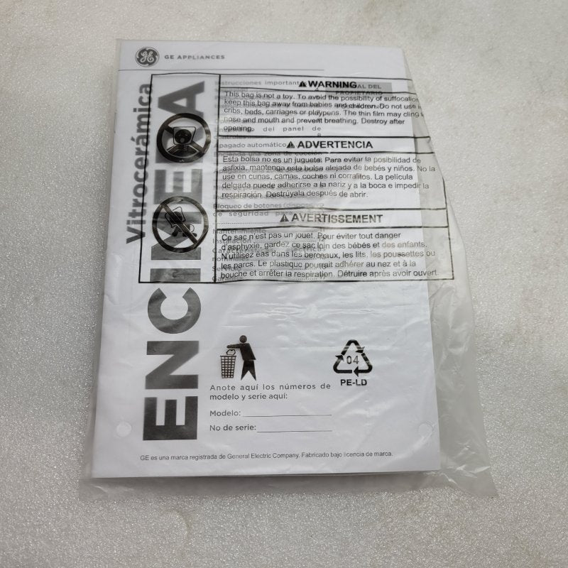 Encimera Vitrocerámica GE Appliances PG6040EVN0 - 4 Platos, Negro