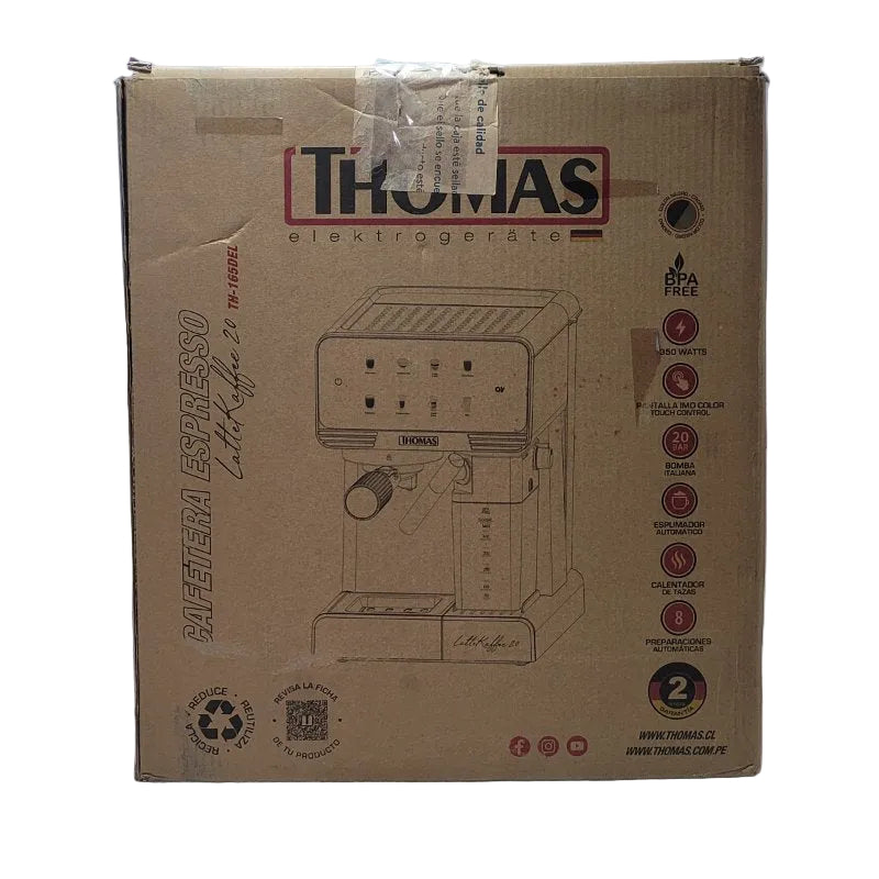 Cafetera Espresso Thomas TH-165DEL Negro