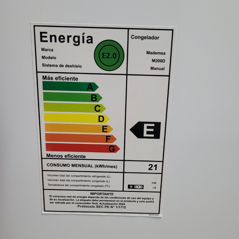 Congelador Horizontal Mademsa Dual M200D/220/50, 198 Litros, Color Blanco