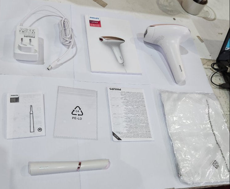 DEPILADORA LASER PHILIPS LUMEA IPL HAIR REMOVAL 7000 BLANCO