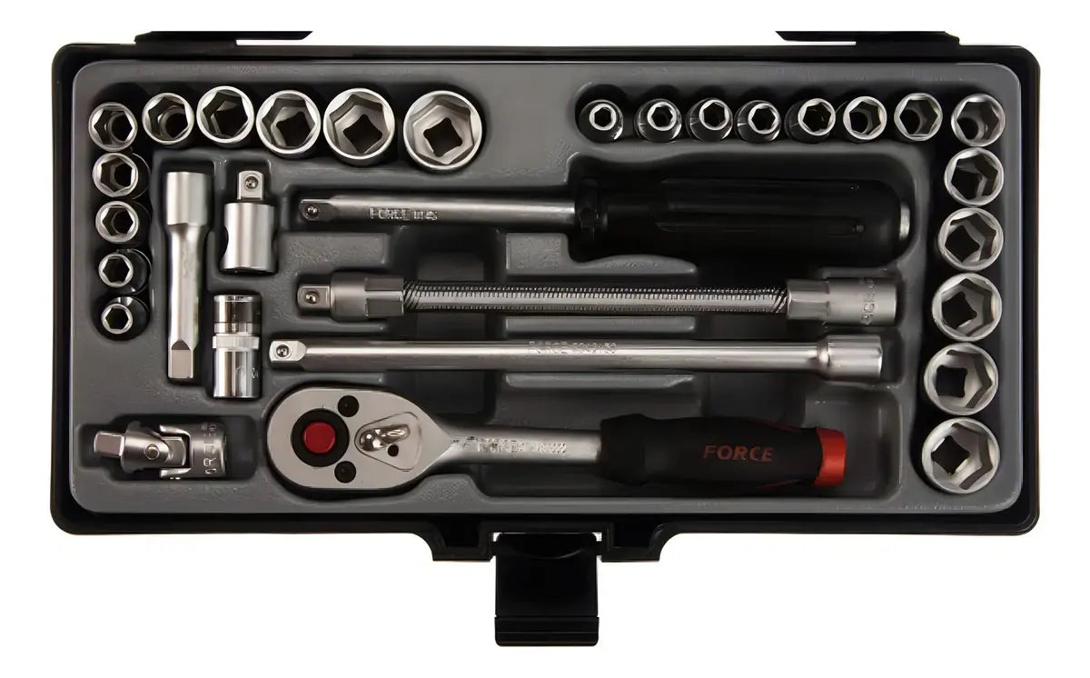 Juego de Dados Hex Force 31 Piezas 1/4" Socket Set (No. 2312-5)