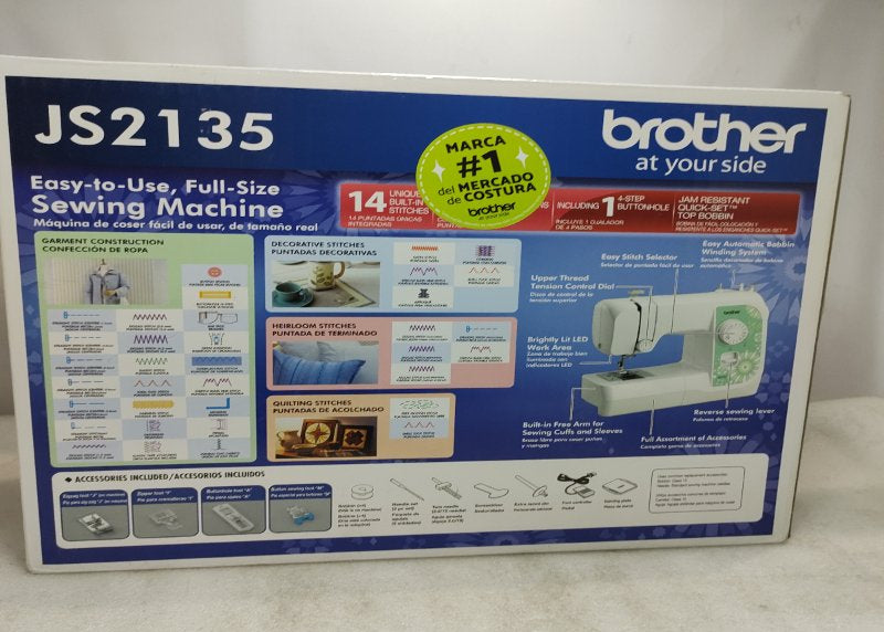 Maquina de Coser Brother JS2135 Blanco