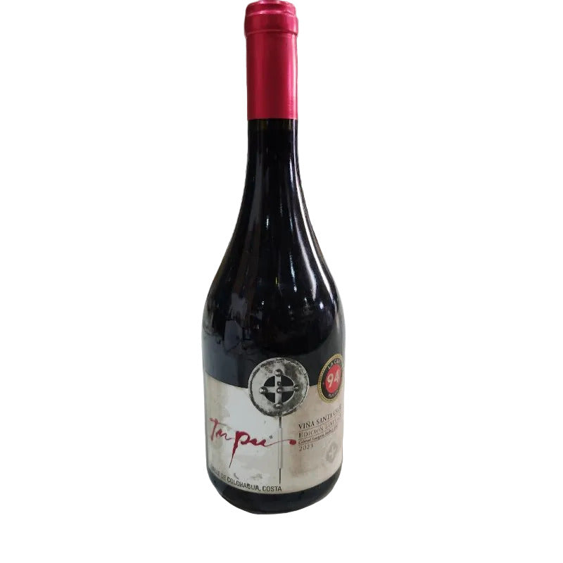 Vino Tinto Santa Cruz Tupú Edición Limitada Cabernet Sauvignon - Petit Verdot Valle de Colchagua 2016 - 750 ml