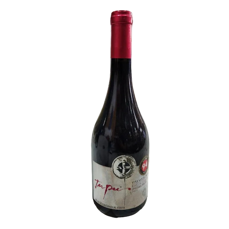 VINO TINTO SANTA CRUZ TUPU EDICION LIMITADA CABERNET SAUVIGNON - PETIT VERDOT VALLE DE COLCHAGUA 750 ML 2016