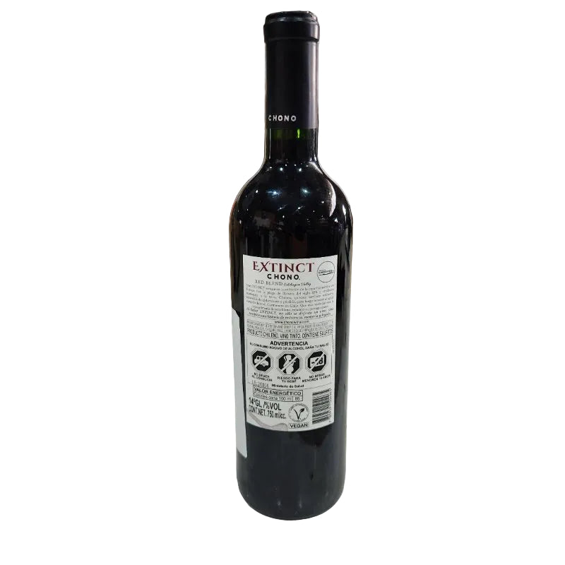 Vino Tinto Extinct Chono Red Blend Valle de Colchagua 750ml 2022