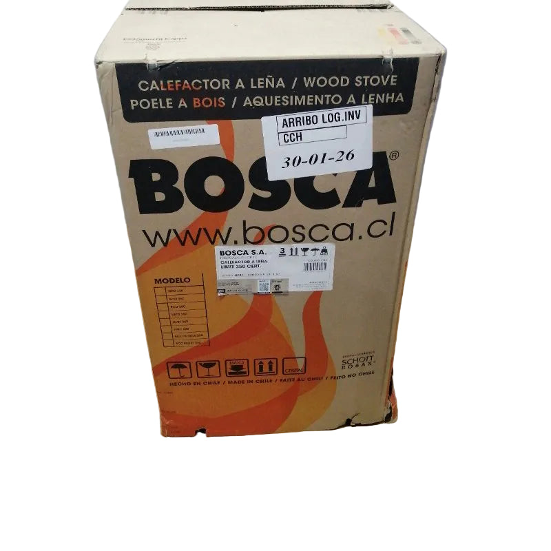 Calefactor a Leña BOSCA Limit 350 Negro