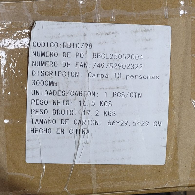 Carpa Element Design RB10798 10 Personas