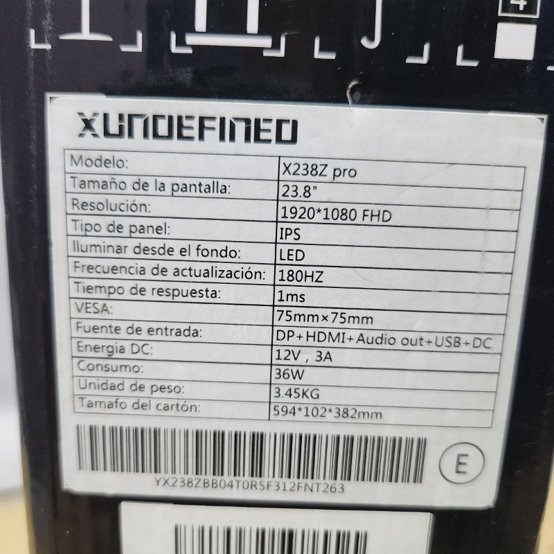 Monitor Gamer ELSA X238Z PRO 24" FHD 180Hz 1ms IPS - HDMI+DP