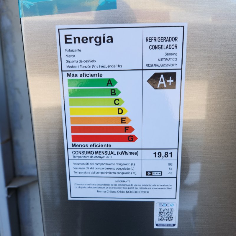 Refrigerador Samsung RT22FARADS8 Gris 234Litros