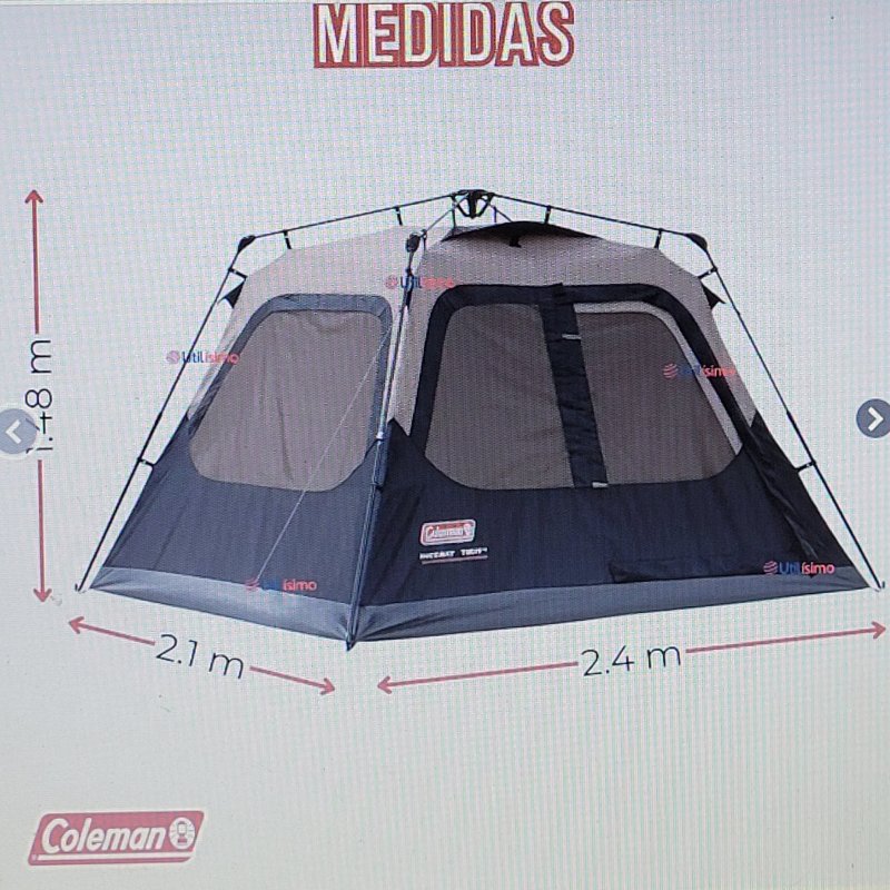 Carpa Familiar Coleman Instantánea para 4 Personas
