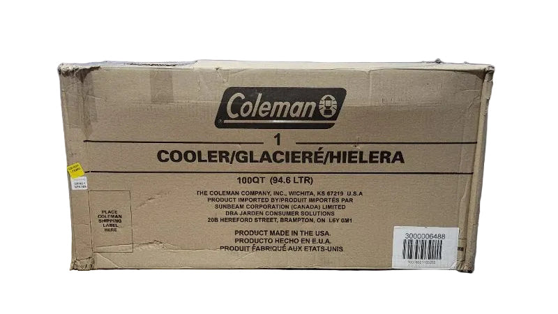 Cooler con Ruedas Coleman 100QT Marine 316 Blanco 94 Litros