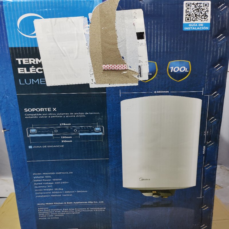 Termo Eléctrico Midea MWH100-15EFG 100 Litros Blanco