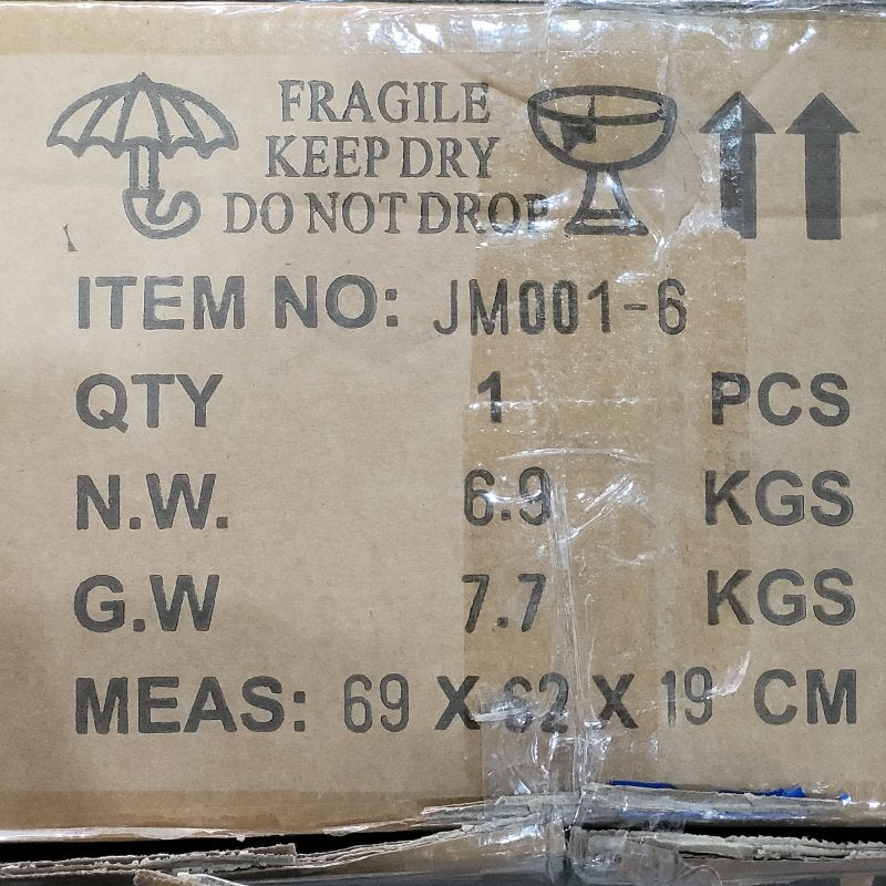 Lampara Colgante Decorativa de Madera con 6 Faroles en Estilo Timón Rustico Marrón