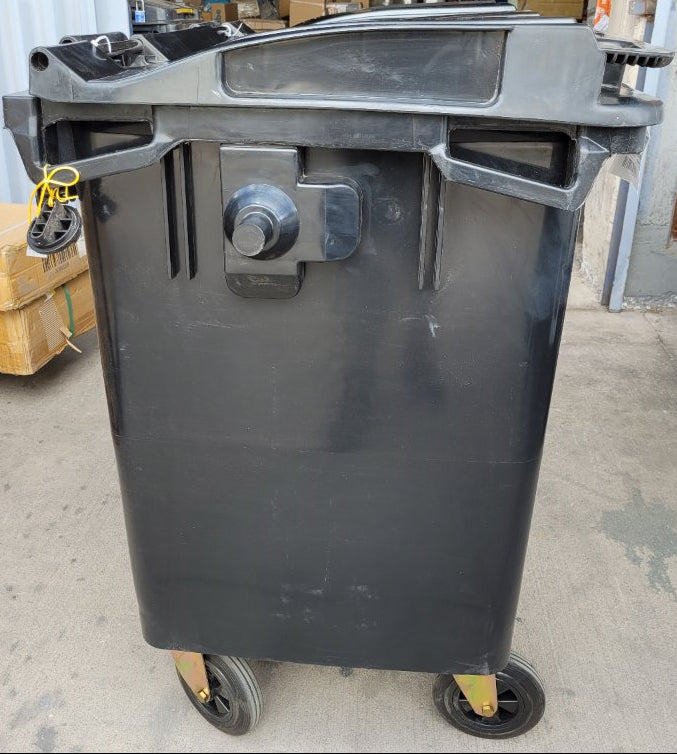 Contenedor de Basura QRubber Negro 660 Litros