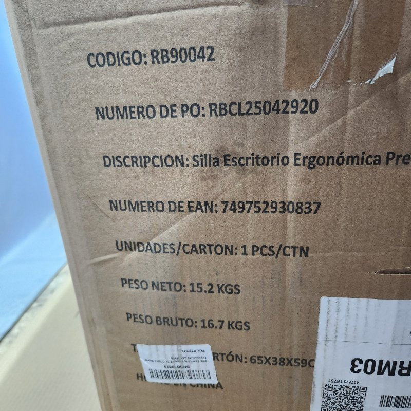 Silla de Escritorio Vidita Ergonómica Premium, Potreo Negro