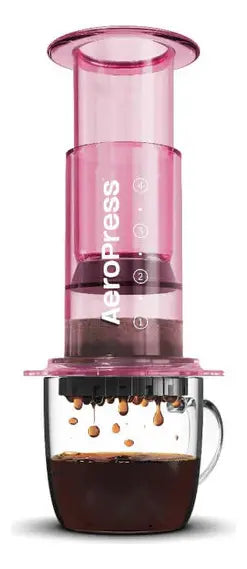 Cafetera Manual Aeropress Clear Pink