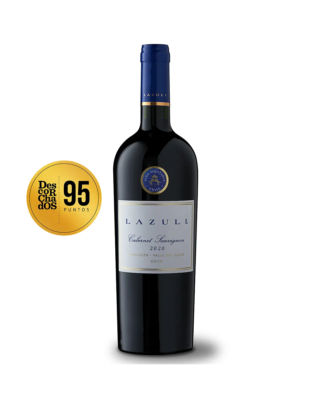 Vino Tinto Aquitania Lazuli Cabernet Sauvignon Valle Del Maipo 750ml 2020