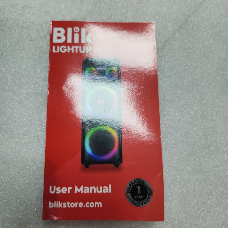 Parlante Blik LightUp700 Negro - 30W