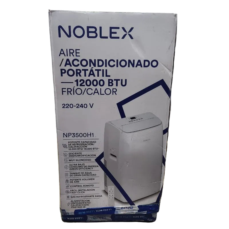 Aire Acondicionado Portátil Noblex NP3500H1 12000 BTU Frio/Calor Blanco