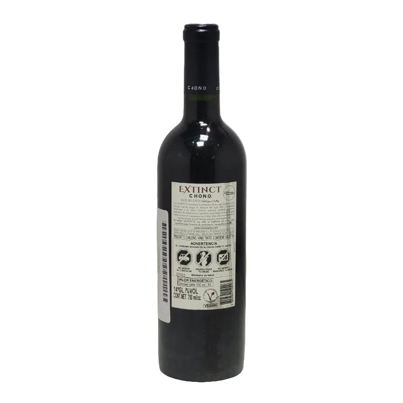 Vino Tinto Extinct Chono Red Blend Valle de Colchagua 750ml 2022