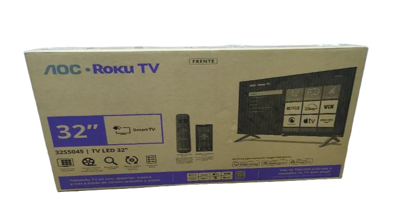 Smart TV ROKU AOC 32S5045 32 Pulgadas, Negro