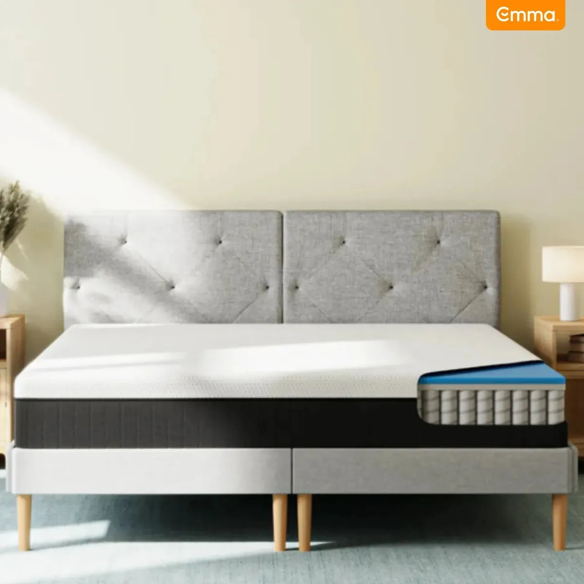 Colchón 2 Plazas Emma Confort Premium Blanco