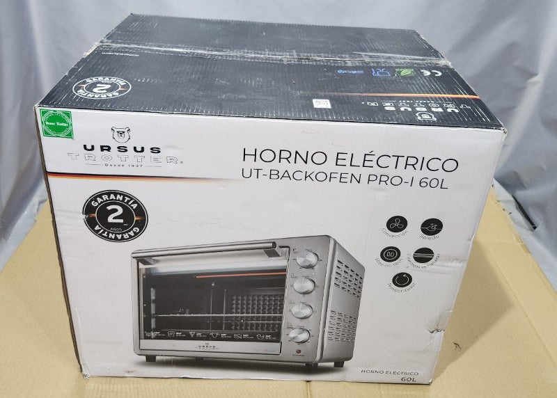 Horno Eléctrico URSUS TROTTER UT-BACKOFEN PRO-I 60 Litros