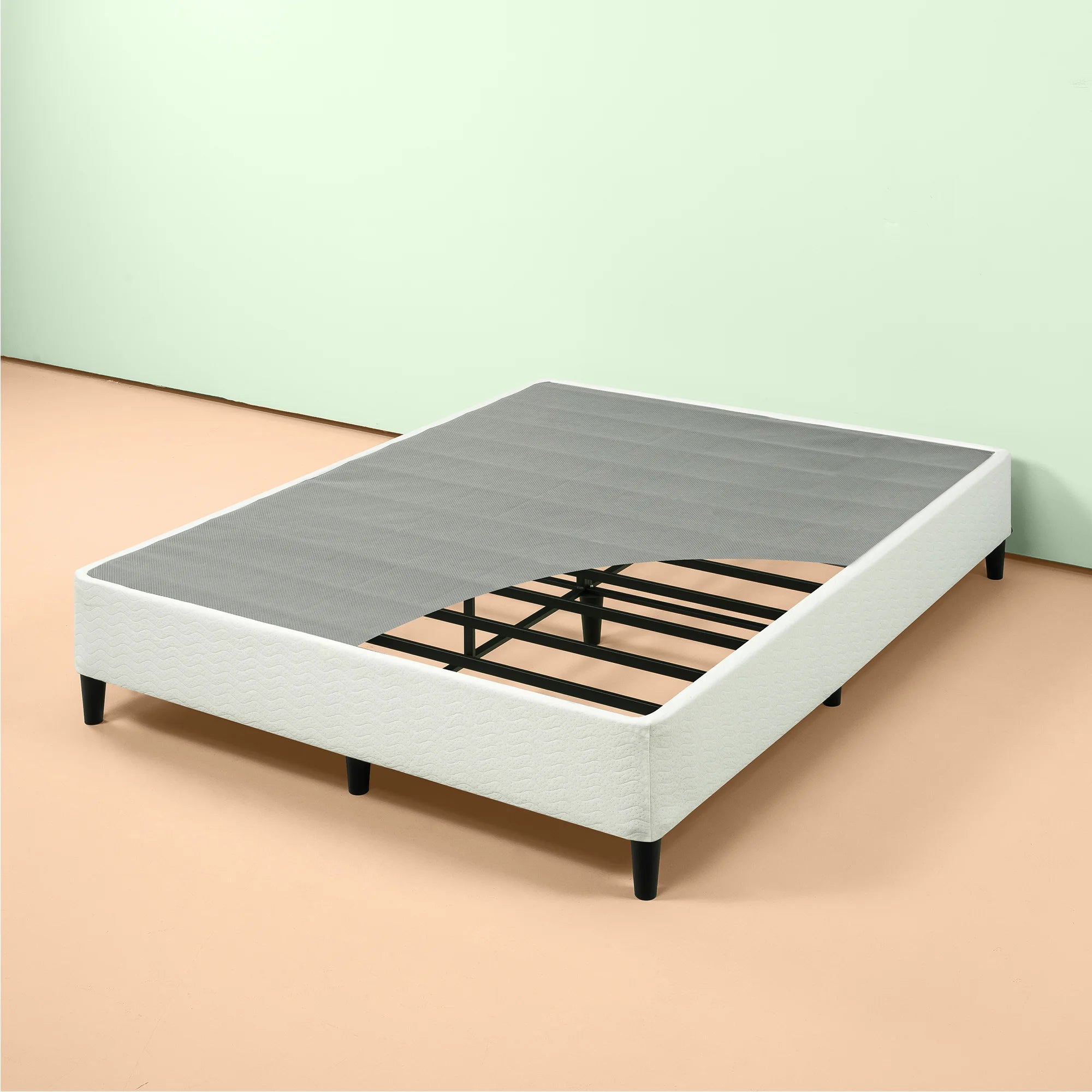 Base de Cama 2 Plazas Zinus BSLB 150x190 cm, Blanco