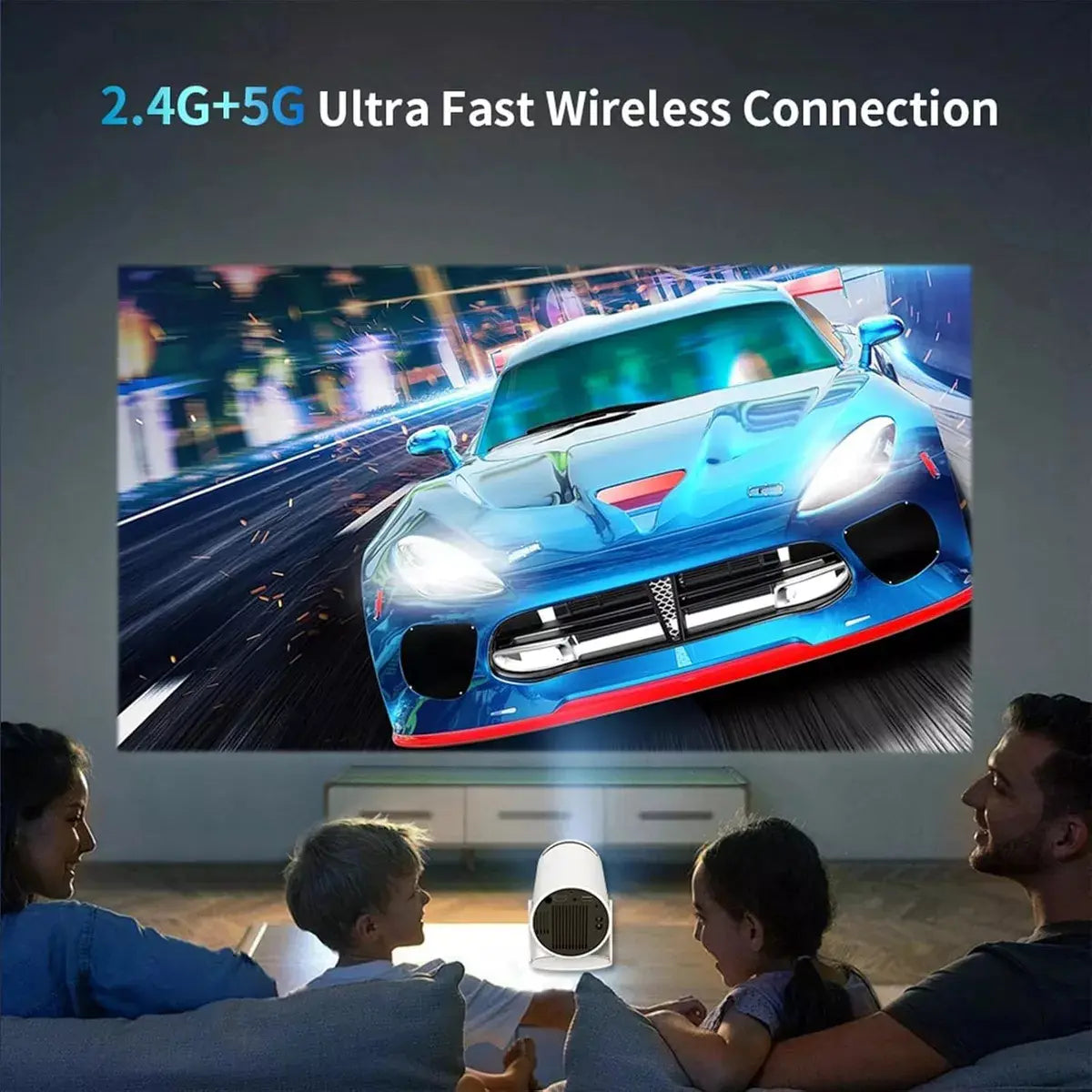 Proyector Portátil Mini Ultra HD 4K HY300PRO con WiFi y Bluetooth