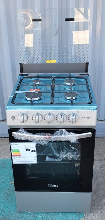 Cocina Midea MFO-MG20TCSSL 4 Platos Gas Licuado Plata